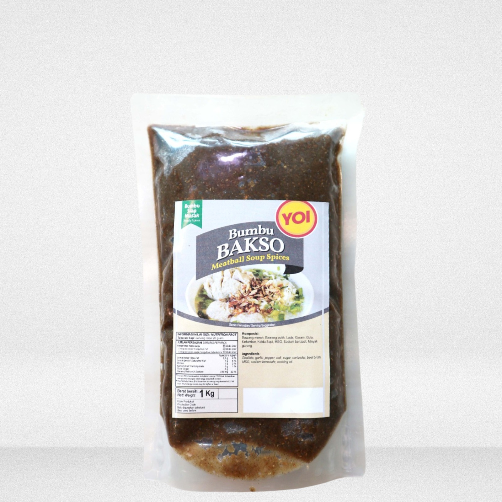Bumbu Bakso Siap Masak YOI 1 kg