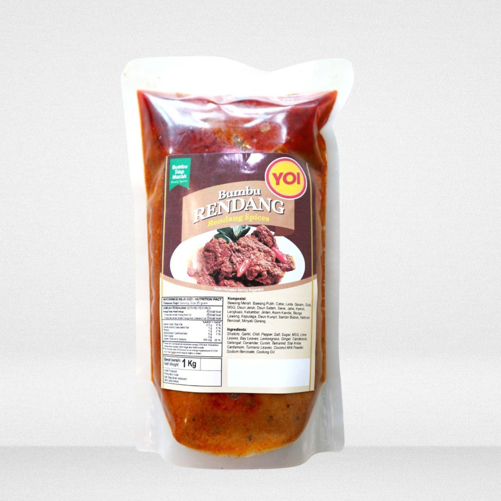 Bumbu Rendang Siap Masak YOI 1 kg
